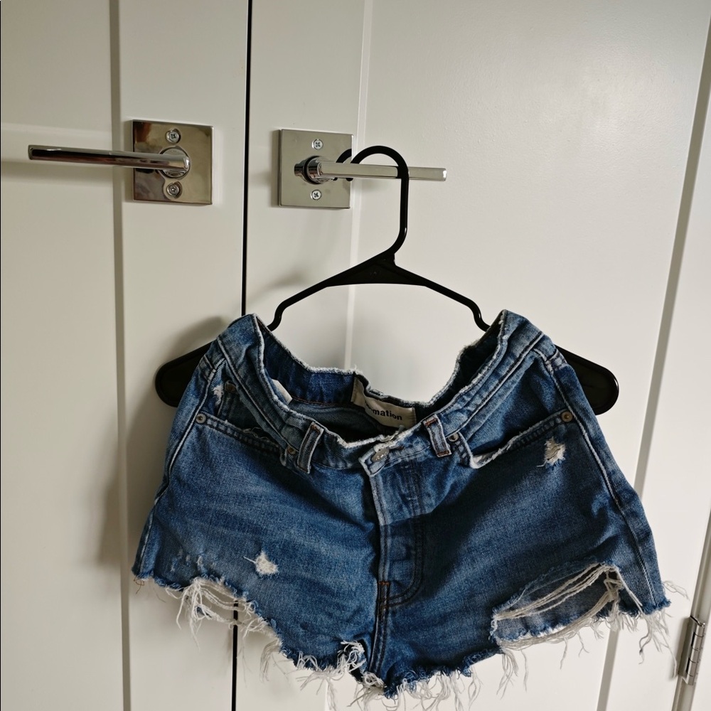 Denim shorts from Reformation